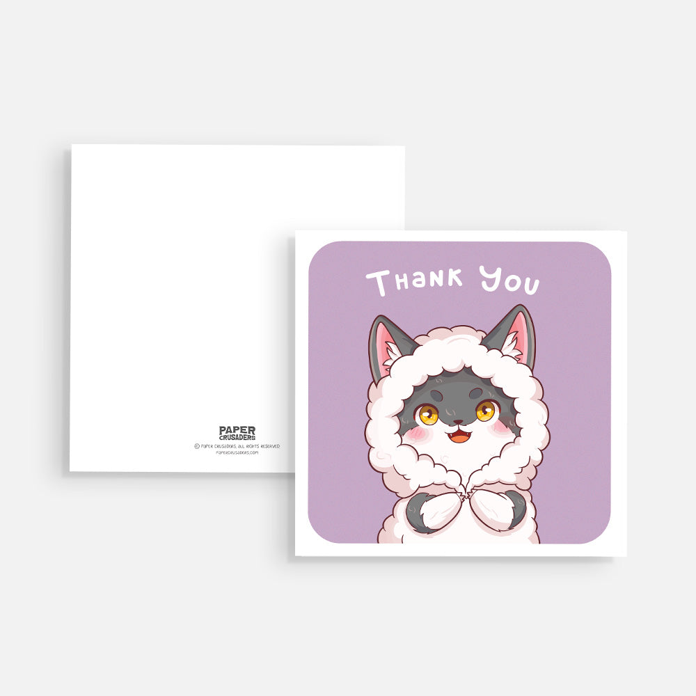 Square Post Card - "Thank You"