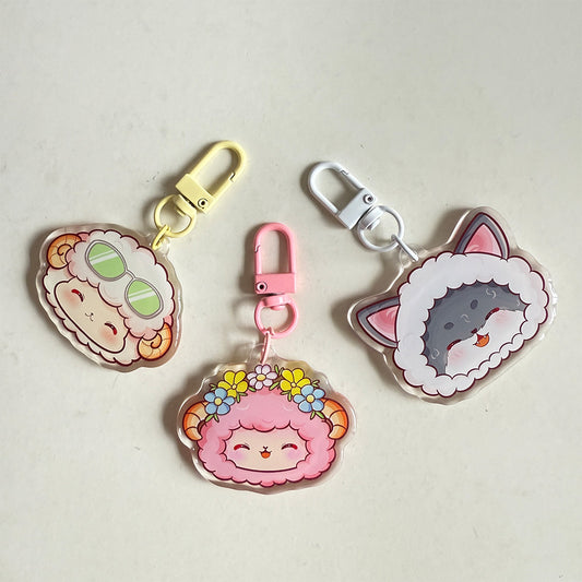 Epoxy Acrylic Keychain - "Clever Charm"