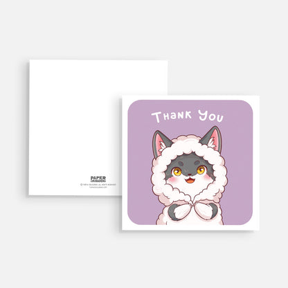 Square Post Card - "Thank You"