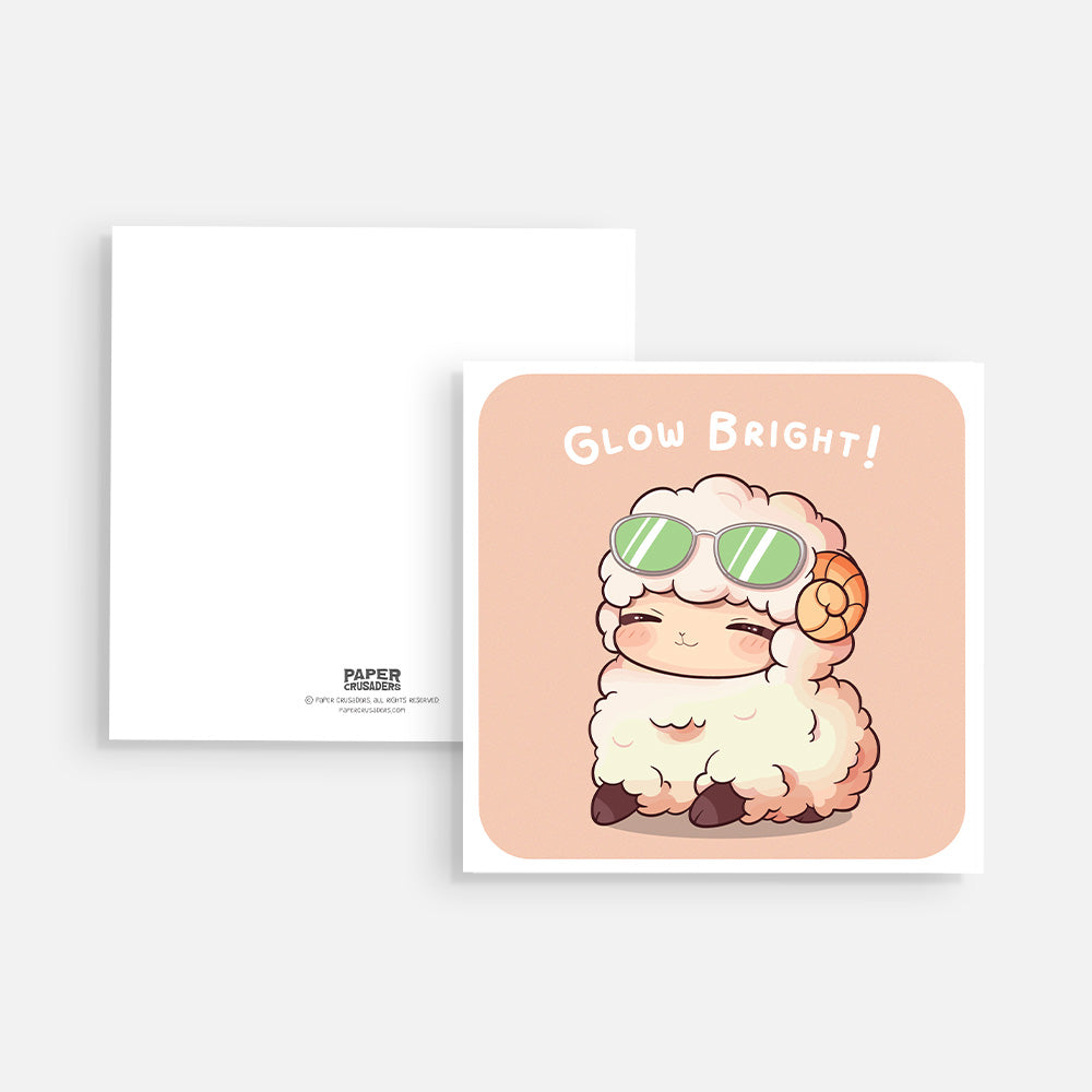 Square Post Card - "Glow Bright"