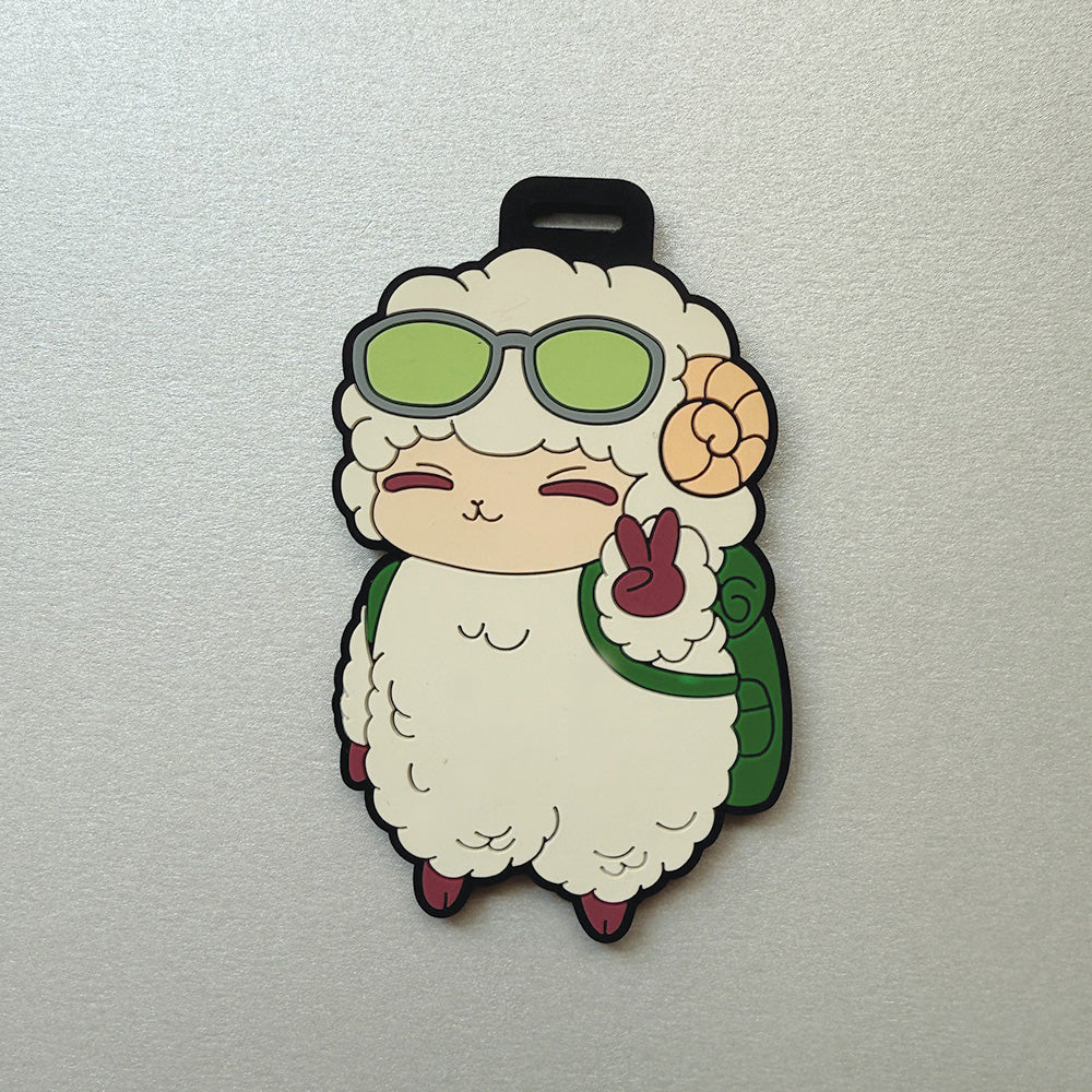 PVC Luggage Tag - "Chill Traveller"