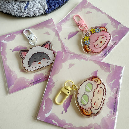 Epoxy Acrylic Keychain - "Clever Charm"