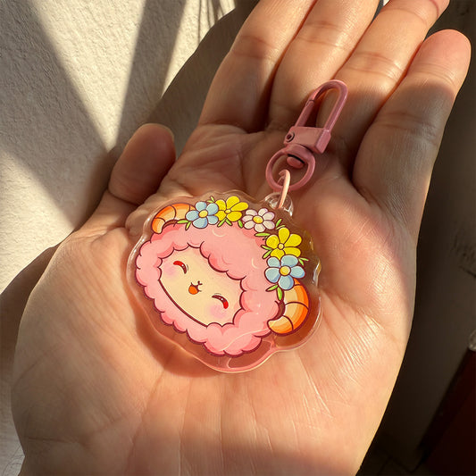 Epoxy Acrylic Keychain - "Sweetheart of the Furm"