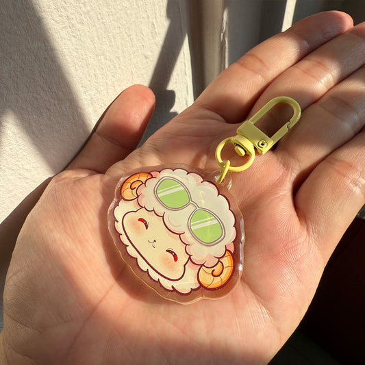 Epoxy Acrylic Keychain - "Stay Cool!"