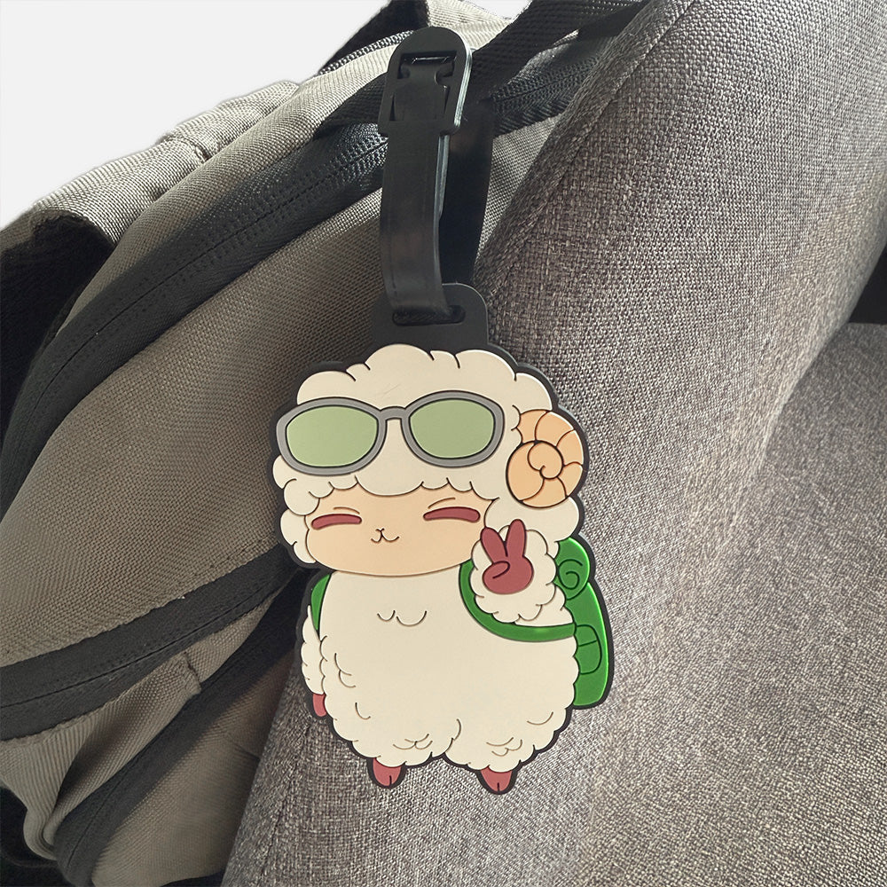 PVC Luggage Tag - "Chill Traveller"